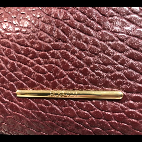 Burgundy Rosetti handbag - Picture 6 of 8